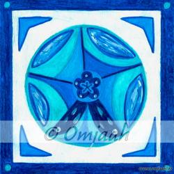 A062 -  Mandala Kommunikation Standard L  (30 x 30 cm)