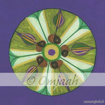 A004 - Mandala Störfelder Standard S (10 x 10 cm) | Matt