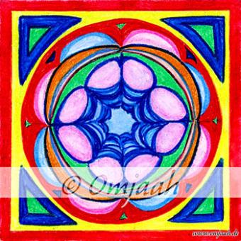 A026 - Mandala Willenskraft Standard S (10 x 10 cm) | Matt