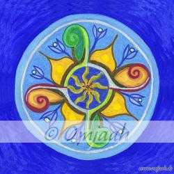 A058 - Mandala Loslassen Standard XS (5 x 5 cm)