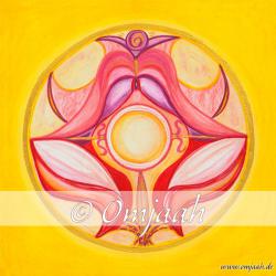 E008 - Mandala Erzengel El Ma Hel Standard L  (30 x 30 cm) | Matt