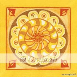 G039 - Mandala Atlantische Kamille Standard XS (5 x 5 cm)