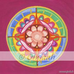 M006 - Mandala Maria Magdalena Standard M  (20 x 20 cm) | Matt